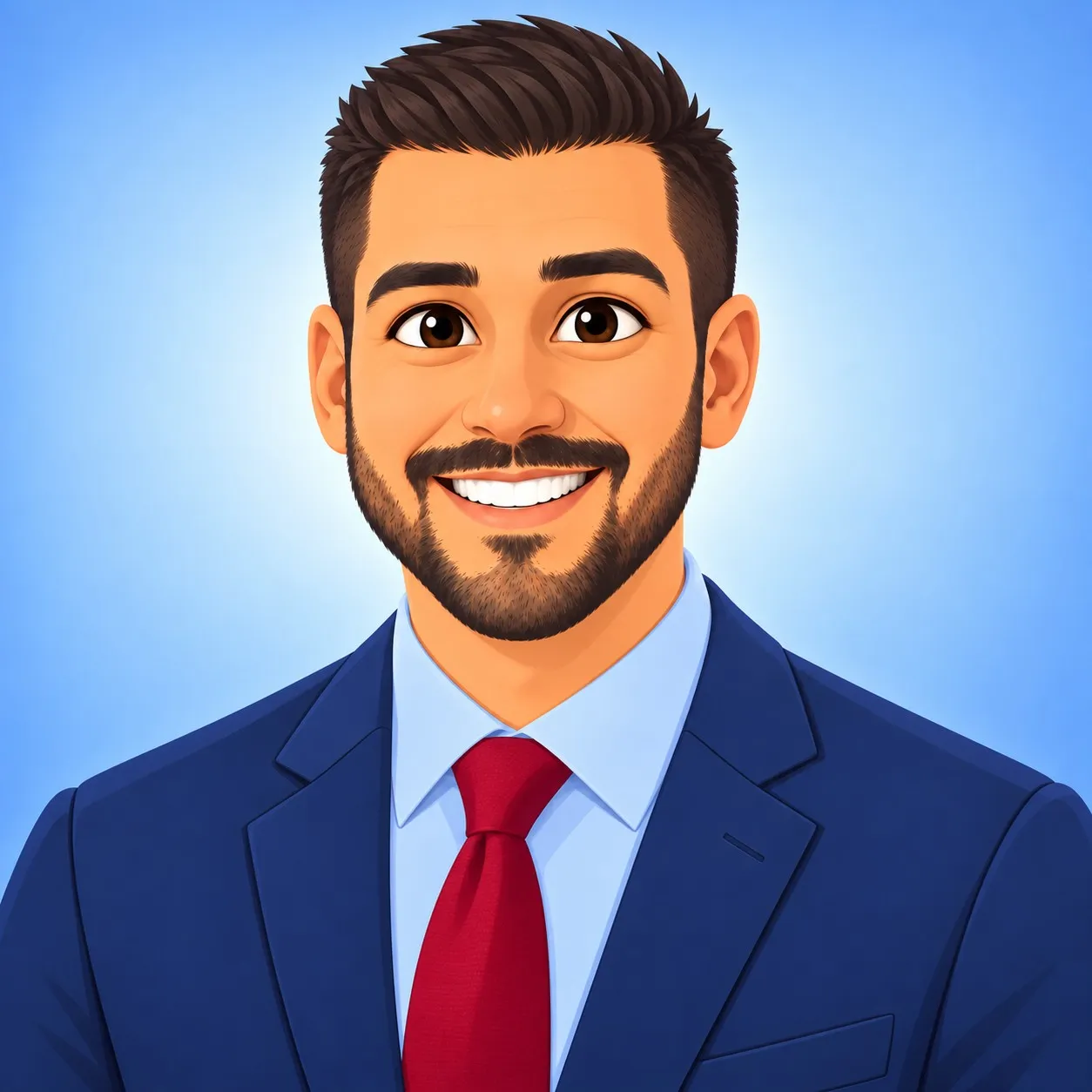 Illustrated portrait of Garrett Hellman, CPA, MAcc